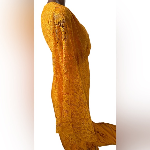 Lace Chiffon Maternity Photoshoot Dress - Picture 6 of 10